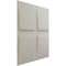 Ekena Millwork 19 5/8in. W x 19 5/8in. H Galveston EnduraWall Decorative 3D Wall Panel Covers 2.67 Sq. Ft. WP20X20GLGBW - alternate 2
